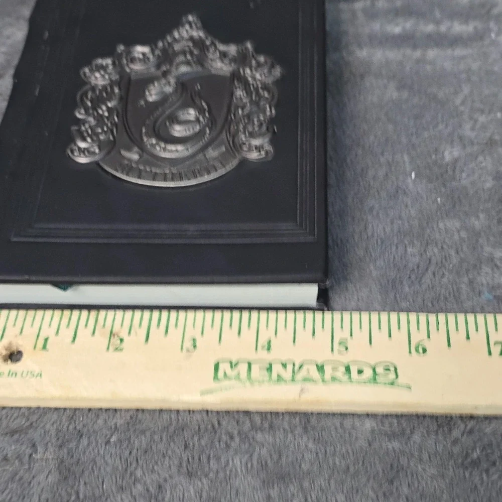 Harry‎ Potter Slytherin Metal Crest Journal Black Faux Leather Unlined Notebook